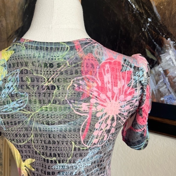 NWT Custo Barcelona Print Top Size S - Picture 2 of 9